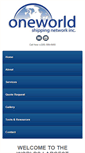 Mobile Screenshot of oneworldship.com